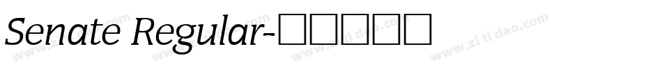 Senate Regular字体转换